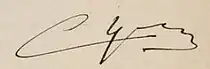 Signature de Claude Prouvoyeur
