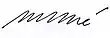 Signature de Michel Debré