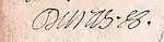 Signature de Jacques-Henri Ier de Durfort