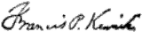 Signature de Francis Patrick Kenrick