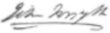 Signature de John Forsyth