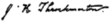 Signature de James W. Throckmorton