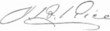 Signature de John Blake Rice