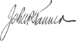 Signature de John Riley Tanner