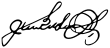Signature de José Gutiérrez Guerra