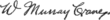 Signature de Winthrop Murray Crane