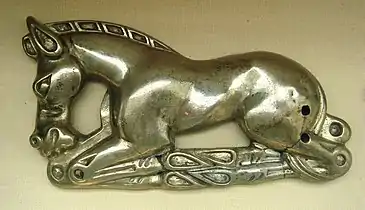 Cheval en argent, IVe~Ier&nbsp;siècle&nbsp;av. J.-C., British Museum.