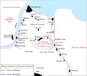 Carte de la contre-offensive allemande.