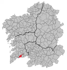 Localisation de Salvaterra de Miño
