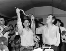 Manipulation de serpents dans une église de Lejunior, Kentucky, 1946