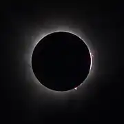 Totalité vue de Plano, Texas.