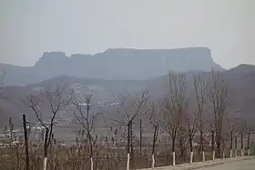 Vue de la montagne.