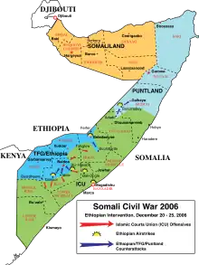 Guerre civile somalienne vers 2006 (Union des tribunaux islamiques)