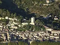 Vue aérienne.