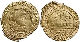 médaille frappée à Limoges en l'honneur de Dagobert&nbsp;Ier.