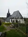 L'église Saint-Marcel, chevet.