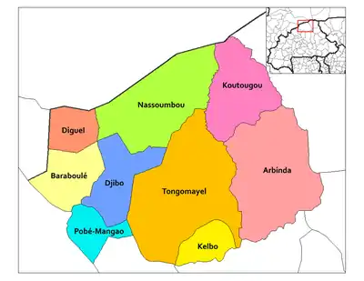Localisation de Arbinda