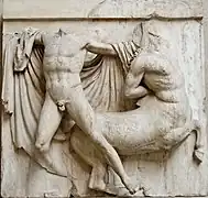 Métope sud XXVIICentaure et Lapithe (British Museum)