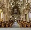 L'orgue et le jubé de le Southwell Minster. Juillet 2014.