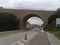 Le pont de chemin de fer d'Erpe au-dessus d'Oudenaardsesteenweg