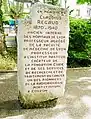 stèle en mémoire de Claudius Regaud