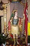 Statue de saint Alexandre de Bergame, vénérée dans l'église de Cervignano d'Adda, Italie.
