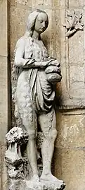 Sainte Marie d'Égypte, copie d'un original de la fin du XVe&nbsp;siècle, aujourd'hui dans la chapelle de la Vierge.