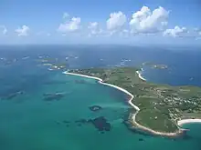 Vue aérienne de St Martin's.