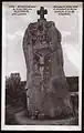 Carte postale des années 1930 : l'ensemble des peintures et sculptures était alors bien visible.