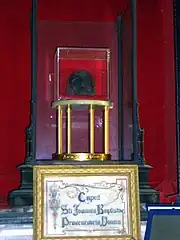 Relique de la basilique San Silvestro in Capite à Rome.