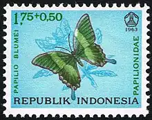 Timbre indonésien de 1963