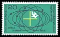 Timbre postal commémorant le 82e&nbsp;Katholikentag allemand à Essen en 1968