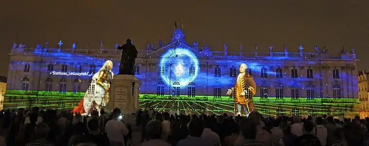 Spectacle son et lumière « Rendez-vous Place Stanislas », 2012.