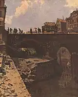Pont dans une ville française (1870), Vienne, Österreichische Galerie Belvedere