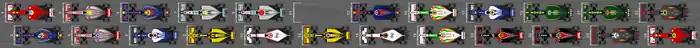 Photo de la grille de départ du Grand Prix