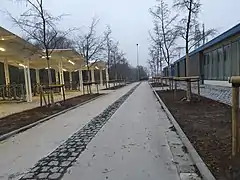 Nouvel abri à vélos.