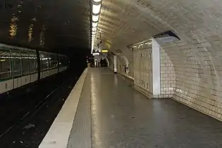 Quai d'arrivée.