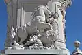 Côté droit: figure allégorique du triomphe.