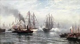 The Statue of Liberty Arrives in New York Harbor, Reception of the Isère, June 20, 1885., 1885