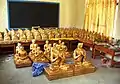 Statues pour le lamrim lhakhang