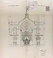 Plan de la façade Ouest