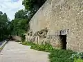 Sous le château, la falaise aux huîtres (mai&nbsp;2009)