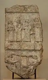 Stèle représentant des musiciens, musée du Louvre.