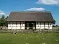 Grange du XIXe&nbsp;siècle reconstituée à Dziekanowice.