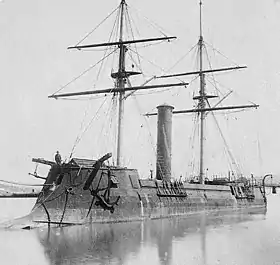 Le bélier cuirassé Sphinx, construit en 1863 par les Chantiers et ateliers de l'Océan.