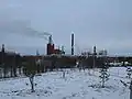 Zone de Stora Enso vue de la colinne Heinäpää.
