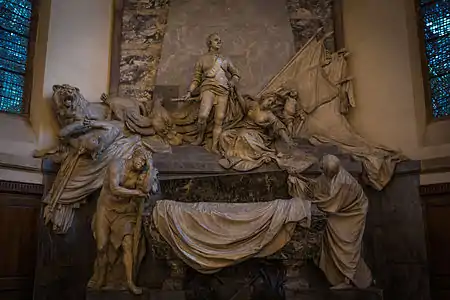 Le mausolée du maréchal de Saxe, érigé à la fin du XVIIIe&nbsp;siècle.