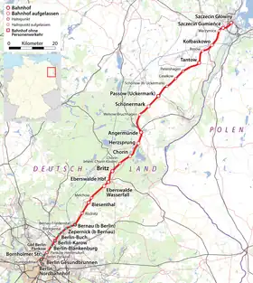 Image illustrative de l’article Ligne de Berlin à Szczecin
