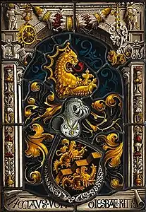 Vitrail aux armoiries de Niklaus von Diesbach (XVe&nbsp;siècle).