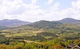 Vue depuis les hauteurs du lieu-dit Messinhac.
